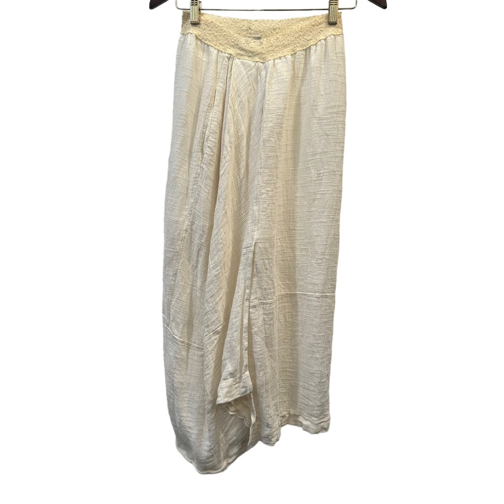 Gentry Portofino cream asymmetrical midi skirt cotton lined xs.it doesn’t fit me